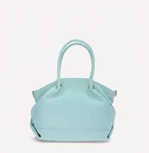 Sac à main vintage en cuir turquoise pour femme, sac à bandoulière souple et décontracté, sac à main convertible, sac à bandoulière, sac fourre-tout bleu menthe, cuir véritable, tendance - Product Image 2