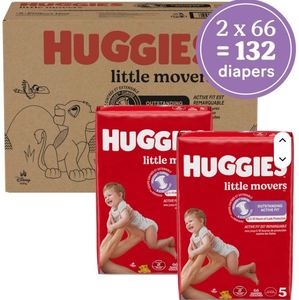 Pañales Huggies Talla 5 Little Movers de Alta Calidad y Gran Venta, para Bebés de hasta 12 kg, 132 Unidades - Product Image 5