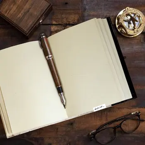 Leather Journal with Unlined Pages - Sun & <b>Moon</b> Leather Bound Writing Journal for Women & Men (5x7 Inch)Lined Journals for Women - Product Image 4