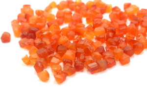 อัญมณีเปิดใช้งานสีส้มคาร์เนเลียนสงสัยว่าอัญมณีหยาบจากธรรมชาติขนาด6-8มม. อัญมณีหลวมศักดิ์สิทธิ์50ชิ้นอัญมณีหลวมสงสัยว่าอัญมณีหลวม - Product Image 4