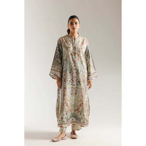 Conjunto de 2 piezas para mujer con estampado Lemon Icing, traje hecho a mano con Gotta Lappa (SL00249) Camisa larga - $3499 - Product Image 5