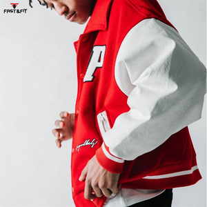 Blouson Bomber Unisexe Hiver Personnalisé Haute Qualité Style Universitaire Tissu Toile Logo Avant Coupe-Vent 100% Coton Doublure Coton - Product Image 5