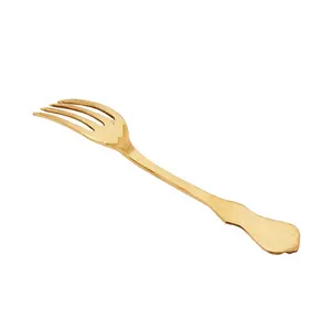 可持续质量产品黄铜叉勺餐具餐饮项目令人钦佩的质量经典黄铜叉勺