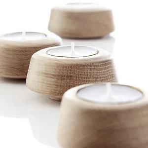 Portavelas de madera para decoración, soporte de vela Vintage rústico, diseño OEM, gran oferta, venta al por mayor, en Vietnam - Product Image 2