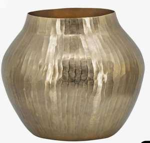 Jarrón Decorativo de Metal Texturizado Chapado en Oro al por Mayor, Diseño Moderno para el Hogar, Macetero de Flores Hecho a Mano de Lujo para Decoración - Product Image 2