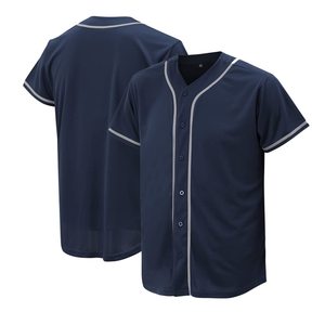 Custom Button-Up Knitted Baseball Jersey for <b>Men</b> and Women Hipster Hip Hop Sports Uniform with Silk Screen Baseball Jersey - Product Image 4