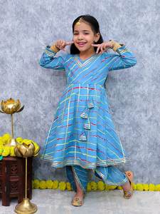 ชุดเดรส dhoti salwar สำหรับเด็กผู้หญิงชุดเดรสแบบอินเดียชุดเดรสแบบดีไซเนอร์สำหรับงานปาร์ตี้ - Product Image 2