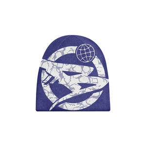 หมวกผ้าถักแจ็คการ์ดแฟชั่นสำหรับผู้ชายและผู้หญิงหมวกบีนนี่พิมพ์ลายโลโก้ออกแบบได้ตามต้องการ - Product Image 1