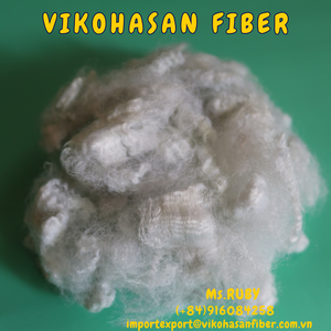 เส้นใยโพลีเอสเตอร์ของผู้ผลิต Vikohasan เส้นใยโพลีเอสเตอร์ที่ผ่านการรีไซเคิล HD สีขาวไม่ทำจากซิลิโคน - Product Image 6