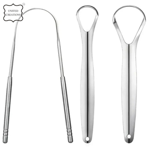 Nettoyant pour langue de soins personnels en acier inoxydable Produit d'hygiène pour la langue Grattoir pour langue à usage domestique utile - Product Image 5