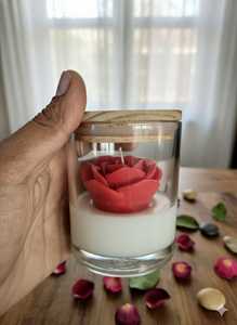 Vela de Vidrio con Aroma a Rosa - Etiqueta Privada Personalizada para Eventos y Regalos de San Valentín, Precio al por Mayor del Fabricante - Product Image 2