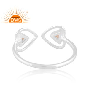 Latest Design Fine Sterling Silver Natural Ethiopian Opal Gemstone <b>Adjustable</b> <b>Ring</b> Custom Jewelry Manufacturer - Product Image 4