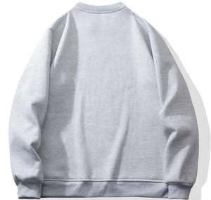 Ensemble de sweat-shirts pour hommes de qualité supérieure, 100% coton, lourd, surdimensionné, coupe ample, col rond, broderie personnalisée, impression en relief, décontracté - Product Image 2