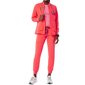 Stitchmode a fait la veste de gommage uniforme d'hôpital avec des poches uniformes médicaux de gommage Logo personnalisé ensembles d'uniformes de veste de haute qualité - Product Image 1