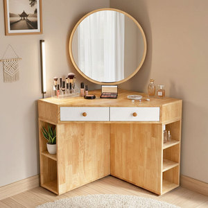 Commode minimaliste en chêne moderne avec tiroirs en MDF et en métal pour chambre à coucher et salon - Product Image 2