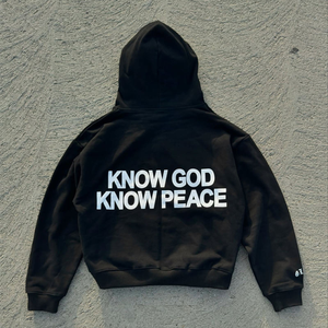 Crew sudaderas con capucha hombres logotipo personalizado francés Terry 100% algodón sólido Sudadera con capucha Puff tejido impreso sudaderas con capucha de gran tamaño - Product Image 4