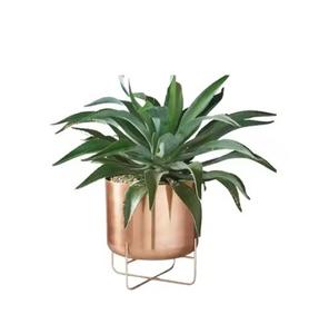 Macetas de metal modernas al por mayor con acabado dorado mate ideal para la decoración de la sala de estar y el vestíbulo Venta caliente - Product Image 5