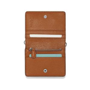 Custom Logo PU Leather Small Foldable Wallet ID Card <b>Bank</b> Card <b>Coin</b> Purse Casual Tote Waterproof Portable Women Clutch - Product Image 2