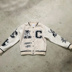 OEM personalizado Varsities chaqueta Chenille parches bordados Letterman Hip Pop hombres Universidad Varsity chaqueta - Product Image 2