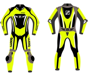 Traje de carreras de motos Boomletcorp Traje de carreras de cuero de motocicleta de alta calidad con logotipo personalizado Trajes de moto para hombres Cuero genuino. - Product Image 3