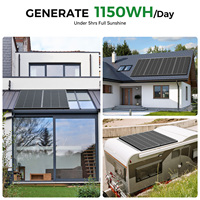 Paneles Solares Fotovoltaicos Monocristalinos de 150W/200W/220W Tipo N Bifaciales de Media Celda para Uso Doméstico, Disponibles en Almacén de la UE