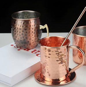 Venta caliente Hammered Design Moscow Mule Taza de metal en muchos colores y diseño con precio asequible - Product Image 5