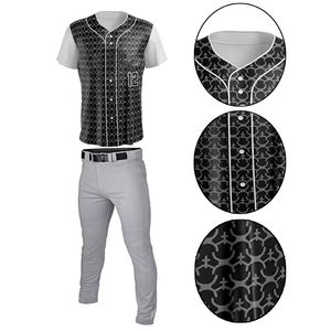 Top Qualité Vente Chaude Sublimation Baseball Uniformes Pas Cher Hommes Vêtements Softball Jersey Et Pantalon 2 Pièces Ensemble - Product Image 6