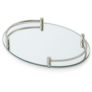 Modern Glam Hexagonal Metal Mirrored Decorative <b>Tray</b> Gold Finish Glass <b>Makeup</b> Jewelry Organizer Storage <b>Tray</b> Home Decor Accent - Product Image 4