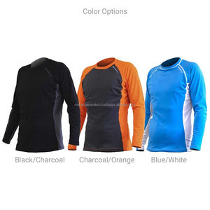 เสื้อรัดรูปแขนยาวสำหรับผู้ชาย คอสูง แห้งเร็ว ผลิตจากผ้าสแปนเด็กซ์/โพลีเอสเตอร์ ป้องกันแบคทีเรีย สำหรับโรงงาน - Product Image 6