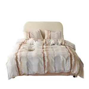 SP194 Cotton Supply Luxury Hotel Designer Bed Sheets Set 4 Pieces high Quality Comforter Satin Sheet Sets Bedding Sets
