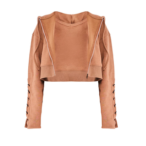 Sweat-shirts à capuche personnalisés pour femmes en tissu éponge à manches longues avec logo sur le devant, vente en gros Pakistan, nouvelle arrivée hiver 2024, mode d'hiver - Product Image 1