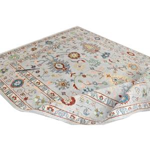 Ensemble de tapis en laine de Nouvelle-Zélande noué à la main Tapis floral moderne et confortable avec support en latex fait à la main pour tous les styles de maison - Product Image 2