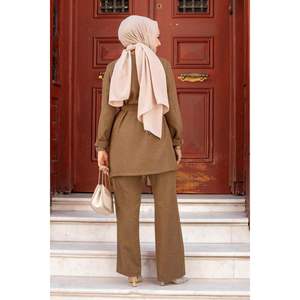 Veste blazer marron et ensemble 2 pièces hijab pour homme - Product Image 3