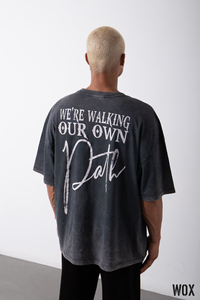 เสื้อยืดผู้ชายผ้าฝ้าย100หลายสีใส่ได้พอดีกับ2025โอเวอร์ไซส์ไซส์ลายกรดซักได้พอดีกับชายเสื้อมีโลโก้ตามสั่ง - Product Image 2