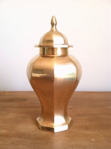 Handmade Brass Adult <b>Urn</b> <b>For</b> Human <b>Ashes</b> With Traditional Finish Perfect <b>For</b> Burial Memorial Services And Funeral Homes - Product Image 2
