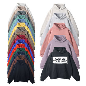 Chándal personalizado para hombre, conjunto de Sudadera con capucha de gran tamaño, logotipo estampado en blanco, Sudadera con capucha de talla grande para hombre, chándal de jogging de algodón 100% Unisex para hombre - Product Image 2