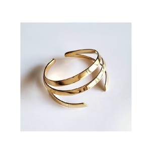 Bracelet manchette à la main en laiton design martelé design de vie femmes mode Bracelet Bracelet manchette taille personnalisée - Product Image 5