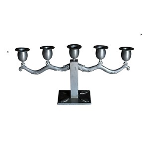 Minimalist <b>Tall</b> Metal <b>Candle</b> <b>Holder</b> for Sophisticated Christmas Ambience for Contemporary Wedding Events and Home Decor - Product Image 6