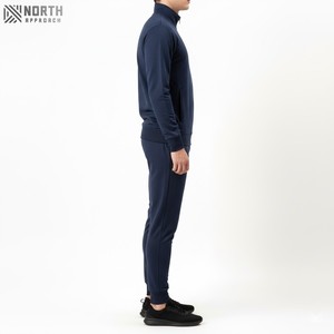 Survêtement de jogging pour hommes, 100% coton, de meilleure qualité du fabricant, coupe régulière, avec fermeture éclair, pour l'hiver et l'extérieur, avec logo, style d'ensemble - Product Image 4
