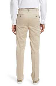 Nouveau pantalon habillé pour homme en toile 100% coton, léger, anti-plis, décontracté, taille mi-haute, fermeture éclair droite, poches - Product Image 3