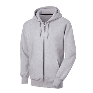 Sudaderas con capucha informales pulóver grueso de alta calidad nueva llegada invierno mujeres mejor algodón suelto cálido en blanco liso Zip up Hoodie - Product Image 3