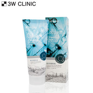 Nettoyant moussant pour le visage 3W Clinic 100ml, nettoyant en profondeur, nettoyant au collagène pour le visage - Product Image 1