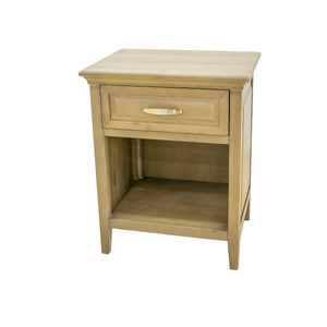 Table de chevet en bois massif au design moderne de marque ADELA Table de chevet de haute qualité pour chambre à coucher Mobilier prêt à assembler - Product Image 1