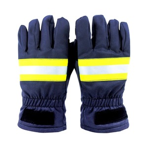 High Quality Professional workwear <b>Fire</b> Resistance 100% FR Cotton Fabric Safety Gloves Customized <b>fire</b> fighting gloves - Product Image 4