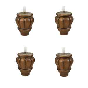 Reemplazo de acero de pies de moño marrón clásico moderno para armarios de cocina mesas de comedor camas de Hotel sillas de comedor sala de estar dormitorio - Product Image 4