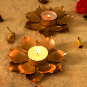 Vente chaude Diyas Pooja Accessoires Lotus Diyas Pour La Décoration De La Maison Festival Décoration Cadeaux De Noël Diwali Cadeau - Product Image 1