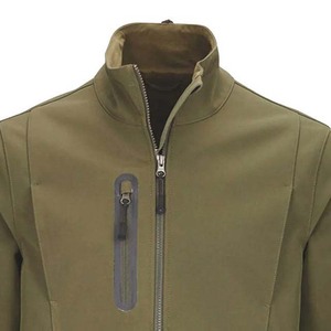 Veste Softshell Unisexe Camouflage Respirante Anti-Boulochage Extérieure Coupe-Vent Imperméable Col Montant Fermeture Éclair Logo Avant - Product Image 3