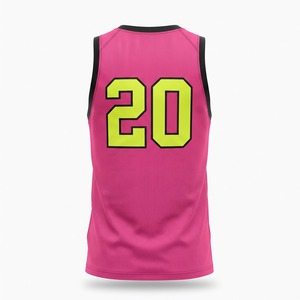 Camiseta de Baloncesto Reversible Personalizada, Malla de Doble Cara con Diseño Neón, Venta al Por Mayor OEM - Product Image 2