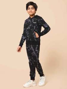 Sudadera con capucha y logotipo personalizado para bebé, pantalones con puños acanalados y pantalones, chándal para niños en edad adolescente - Product Image 6