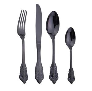 Vajilla Cuchara Juego de 4 piezas Vajilla de postre de acero con espejo Apto para lavavajillas Cuchara para fiestas de boda Cubiertos - Product Image 4